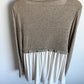 Tan and White Under Shirt Nursing Top / XL