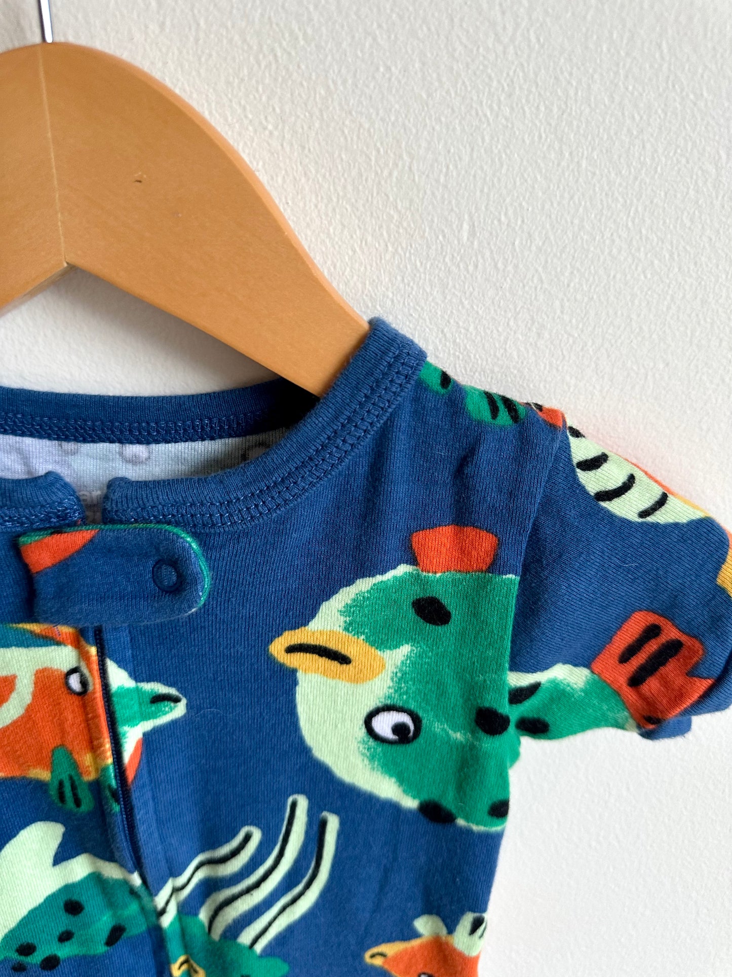 Blue Fish Romper One Piece PJ / 2T