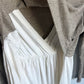 Tan and White Under Shirt Nursing Top / XL