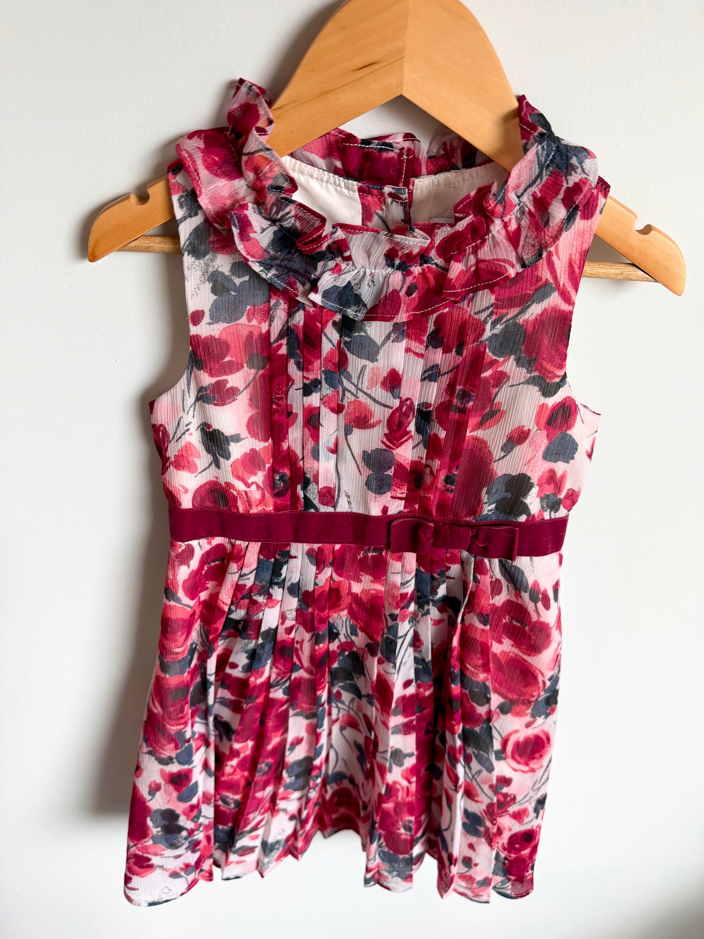 Janie and Jack Floral Sleeveless Dress / 4T