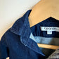 Denim Collared Shirt with Star Pocket / 0-3m