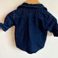 Denim Collared Shirt with Star Pocket / 0-3m