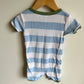 Blue Striped Dino Romper One Piece PJ / 2T