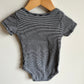 Navy Striped Bodysuit / 24m