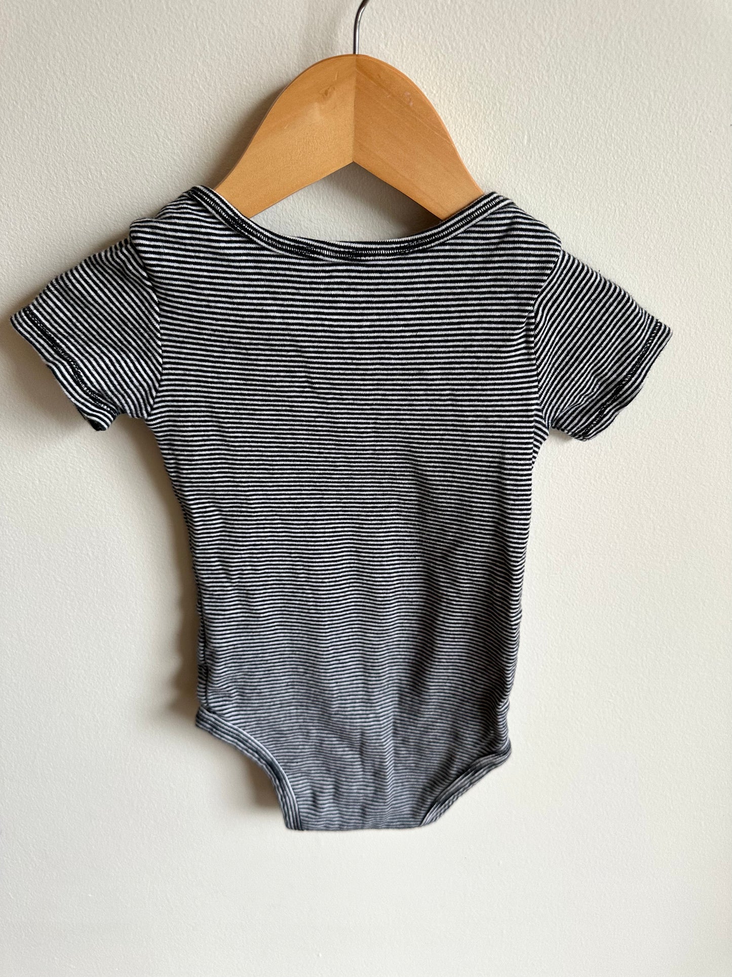 Navy Striped Bodysuit / 24m