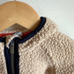 Tan Sherpa Zip Hoodie / 12-18m