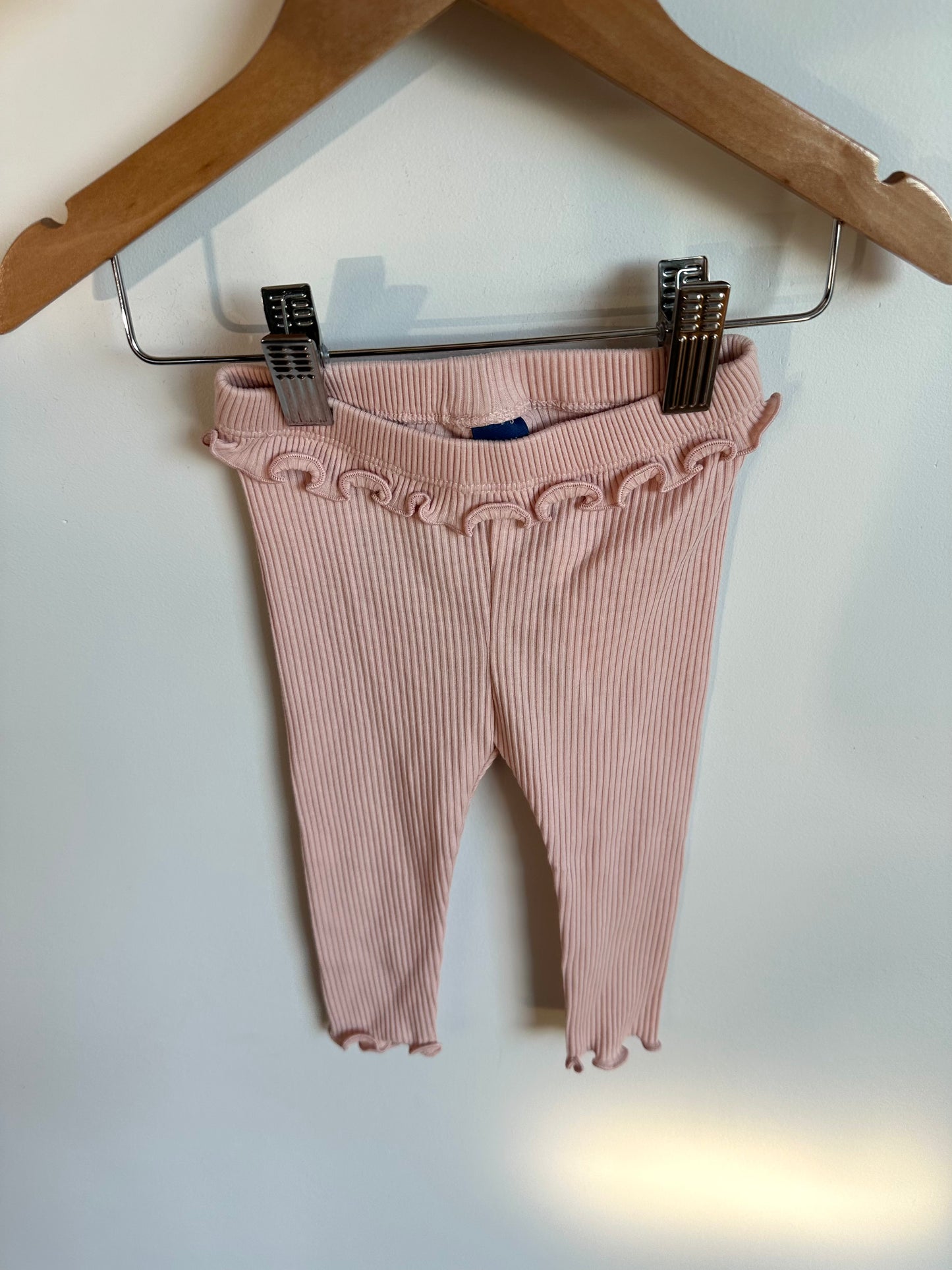Blush Ribbed Pants / 6-12m