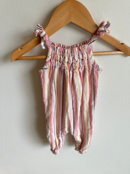 Vertical Stripe Jumpsuit / 0-3m