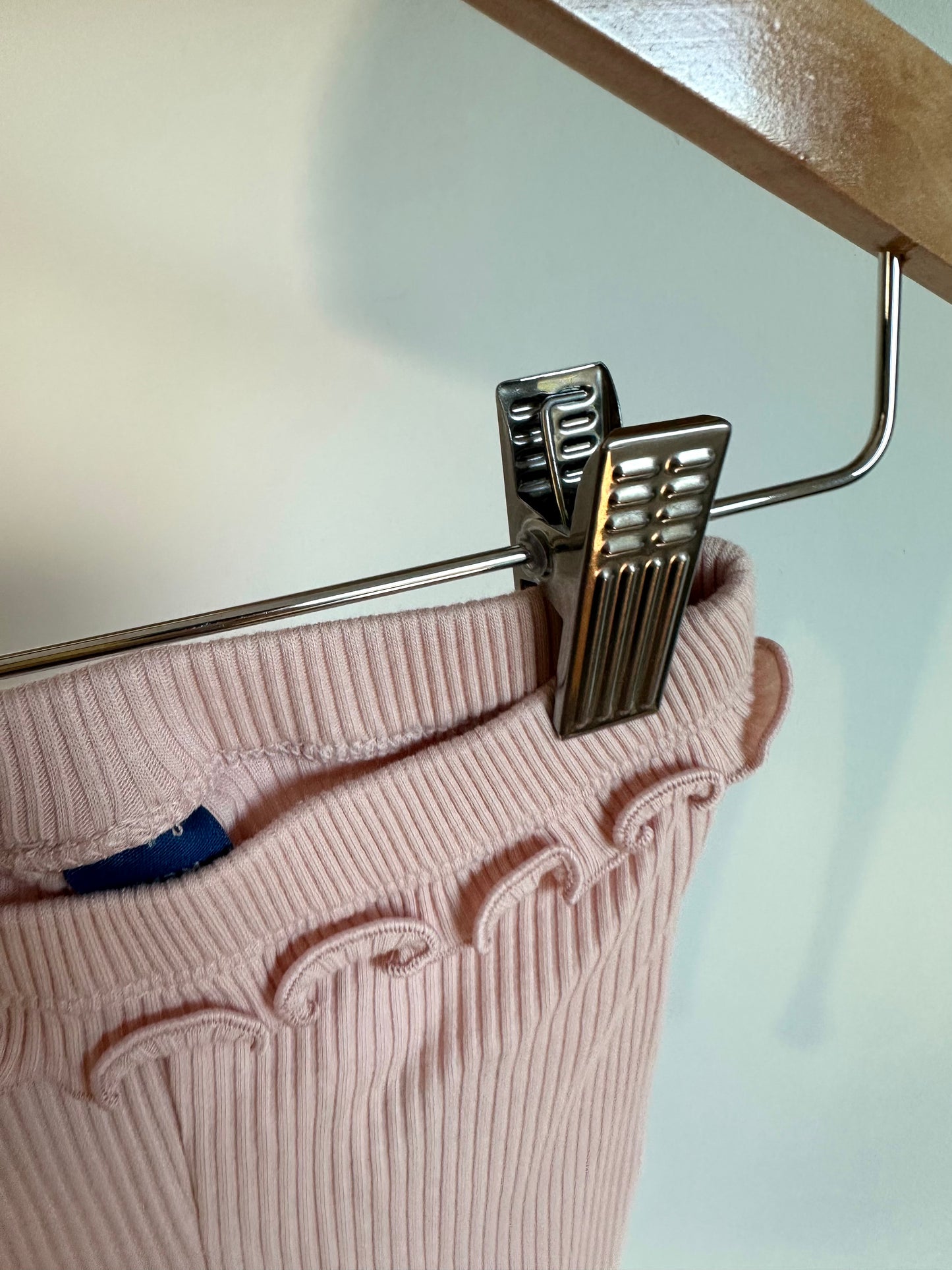 Blush Ribbed Pants / 6-12m