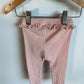 Blush Ribbed Pants / 6-12m