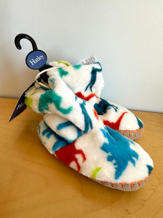 Hatley Dino Slippers (With Tags) / Size 5-7 Big Kids