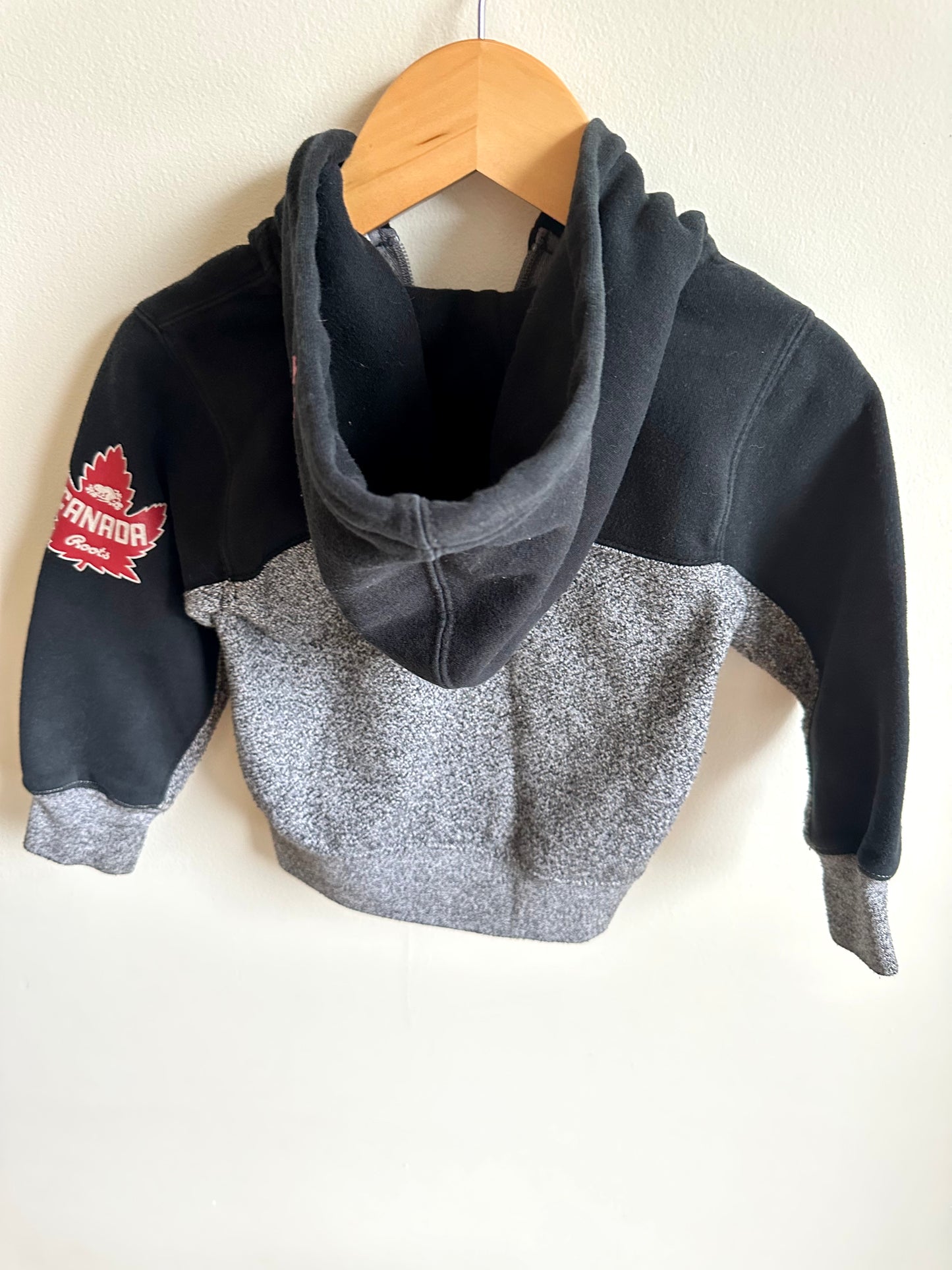 Roots Grey + Black Hoodie / 2T