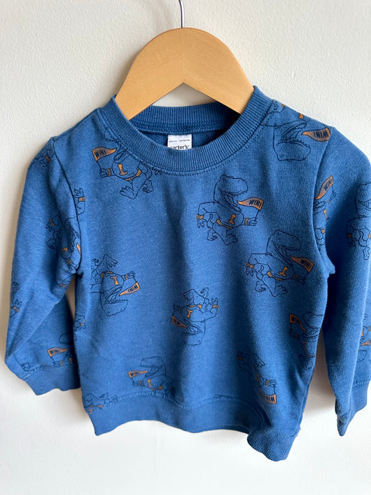 Blue Dino Crewneck / 3T