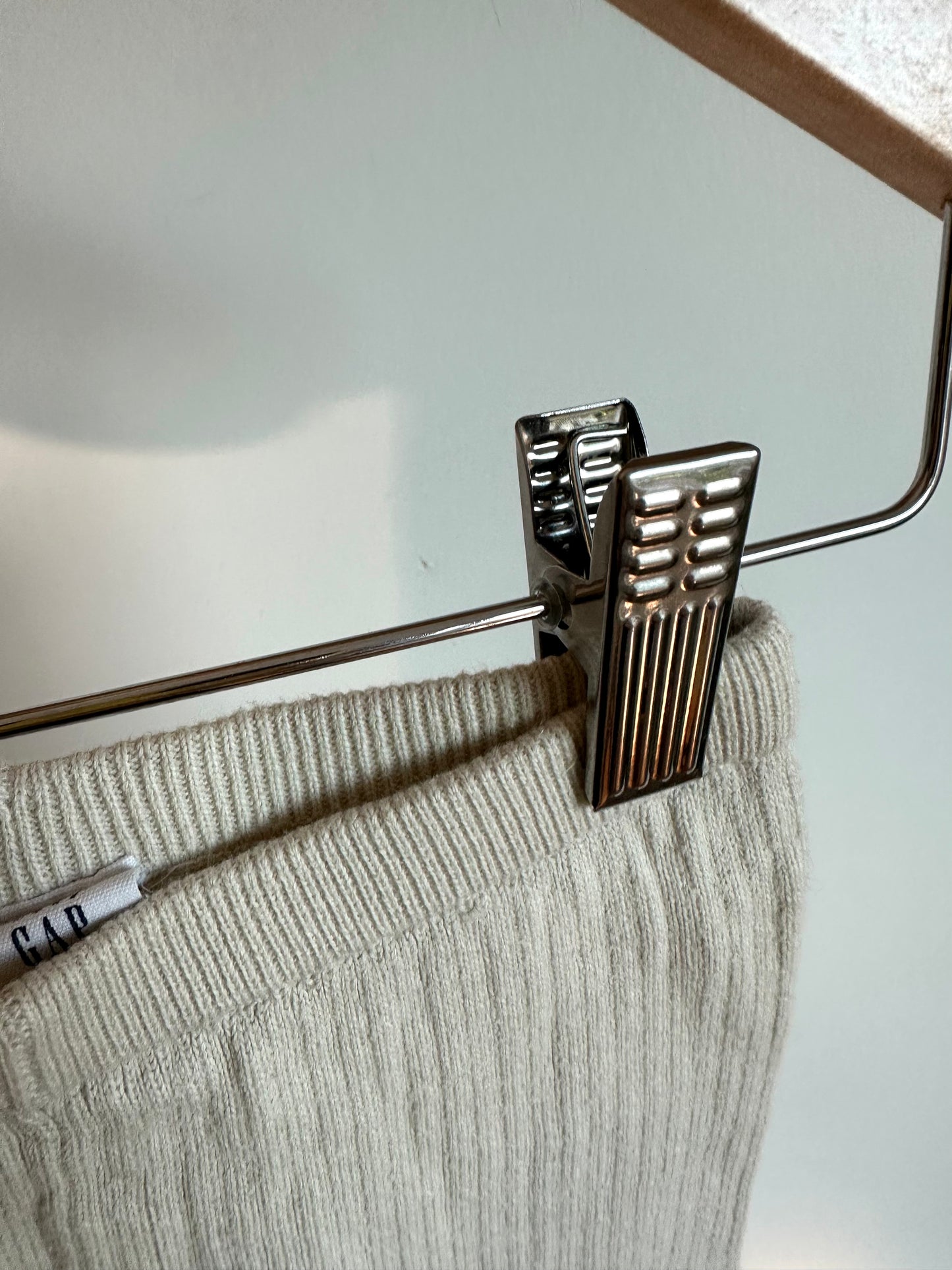 Gap Cream Ribbed Leggings / 12-18m