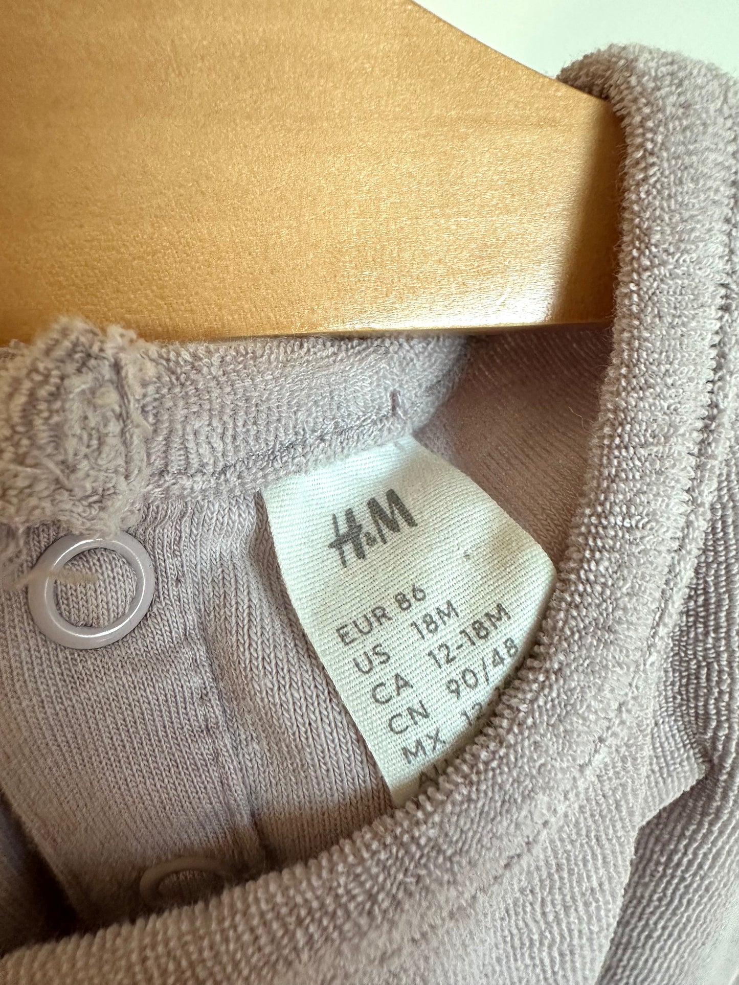 H&M Periwinkle Romper / 12-18m