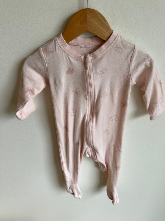 Blush Bird + Butterfly Sleeper / 2-4m?