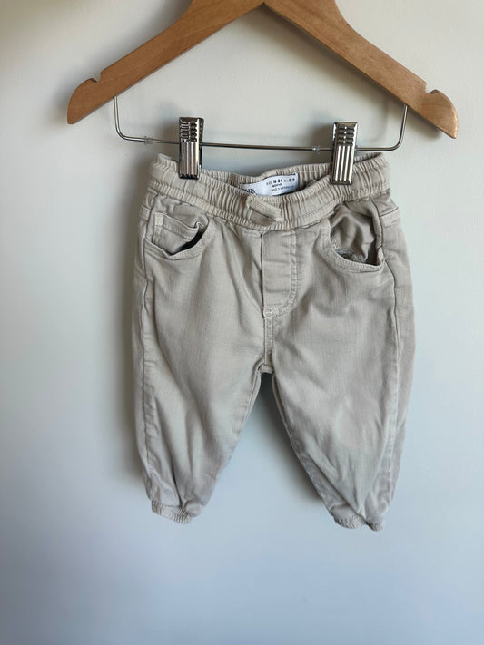 Zara Tan Tapered Pants / 18- 24m