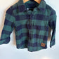 Beau Hudson Green Checkered Flannel / 12m