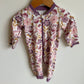Floral Footless Zip Sleeper / 2-4m?