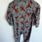 Fleece Grey Moose Sleeper / 24m