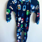 Fleece Navy Winter Mugs Sleeper / 24m