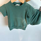 Tiny Trove Rib Green T-shirt + Shorties Set(PLAY) / 12-18m