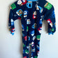 Fleece Navy Winter Mugs Sleeper / 24m