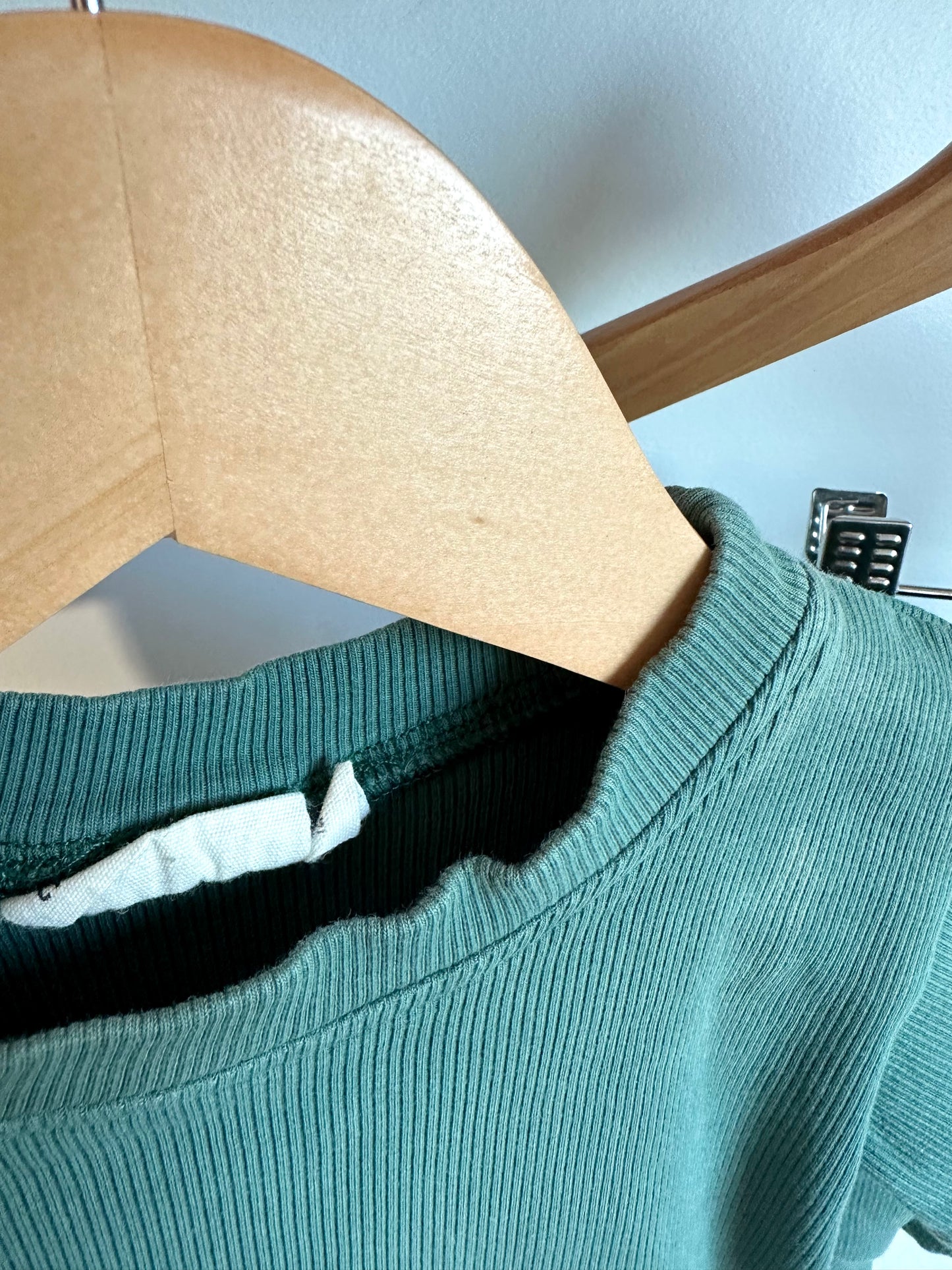 Tiny Trove Rib Green T-shirt + Shorties Set(PLAY) / 12-18m