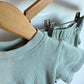Tiny Trove Rib Sage T-shirt + Shorties Set / 12-18m