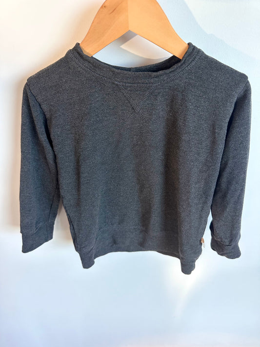 Jax + Lennon Charcoal Bamboo Long-sleeve / 18-24m