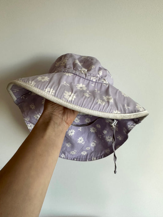 Jan & Jul Purple Daisy Hat / L (2-5 years)