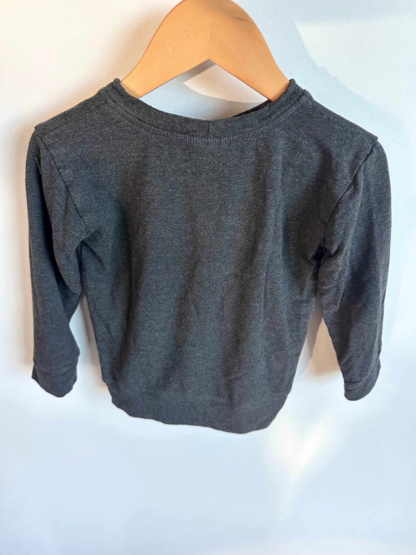 Jax + Lennon Charcoal Bamboo Long-sleeve / 18-24m