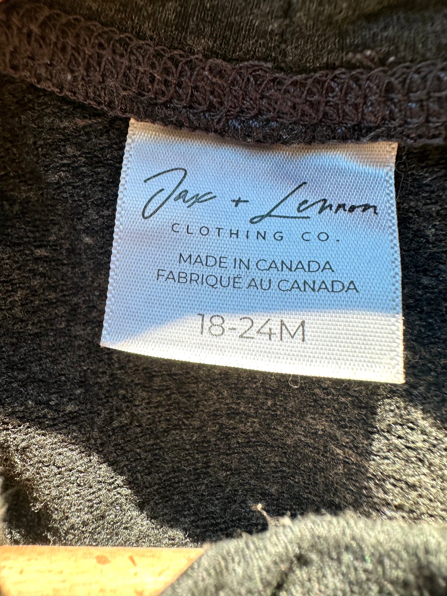 Jax + Lennon Charcoal Bamboo Long-sleeve / 18-24m