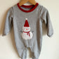 Snowman Grey Jumpsuit / 12-18m