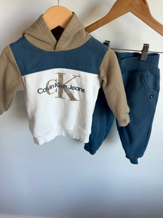 CK Hoodie + Joggers Set / 2T