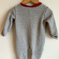 Snowman Grey Jumpsuit / 12-18m