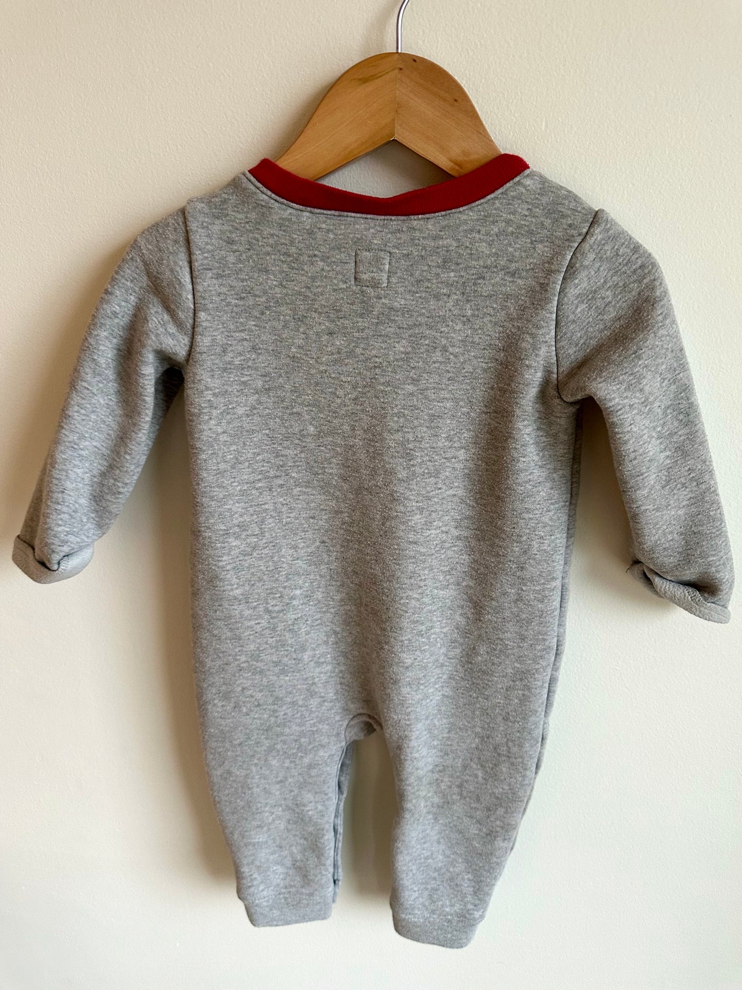 Snowman Grey Jumpsuit / 12-18m