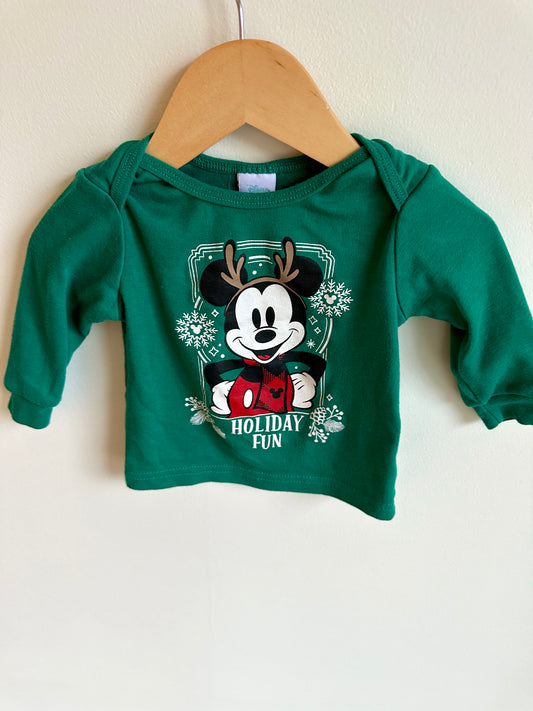 Holiday Fun Mickey Top / 6-12m