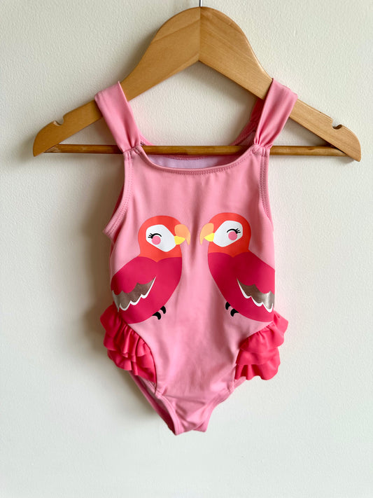 Pink Bird Swimsuit / 2T