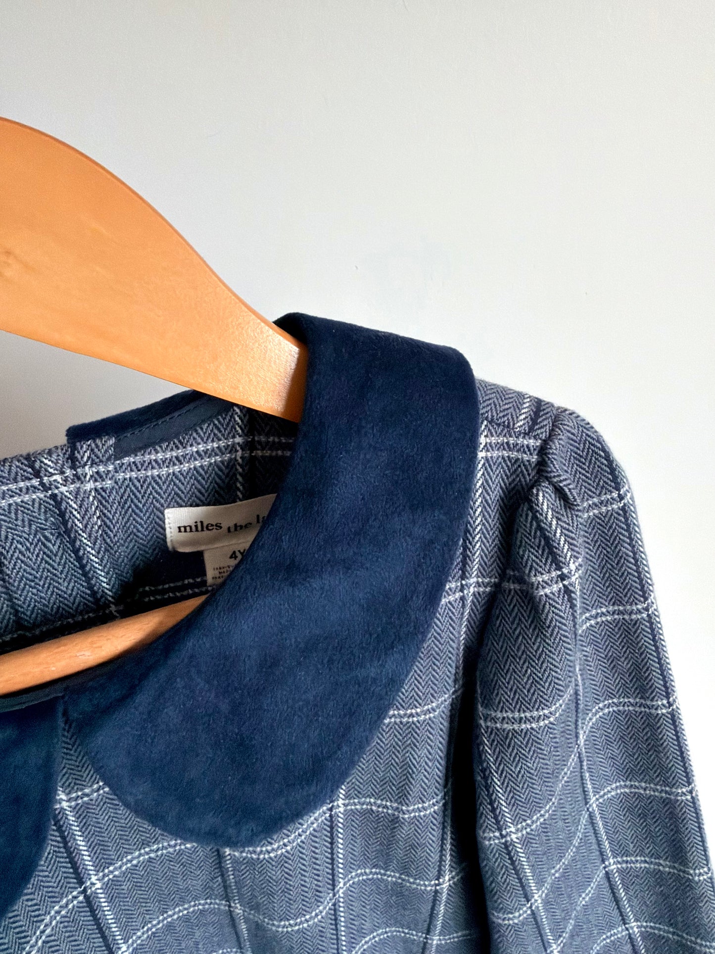 Miles the Label Grey Plaid Dress / 4T