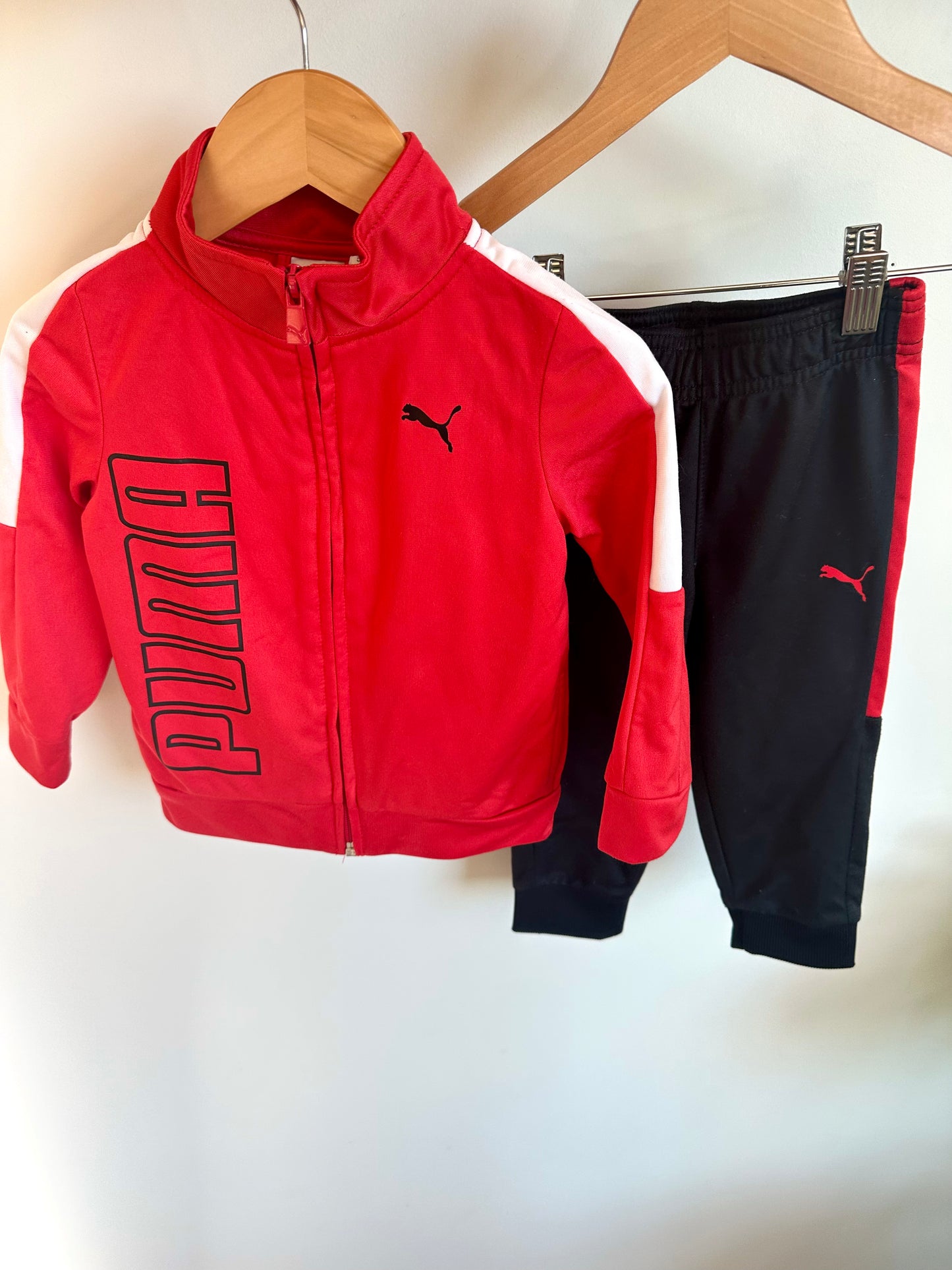 Puma Red Sweater + Pants Set / 2T