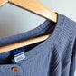 Slate Waffle Long Sleeve Top / 10-12 years