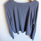 Slate Waffle Long Sleeve Top / 10-12 years