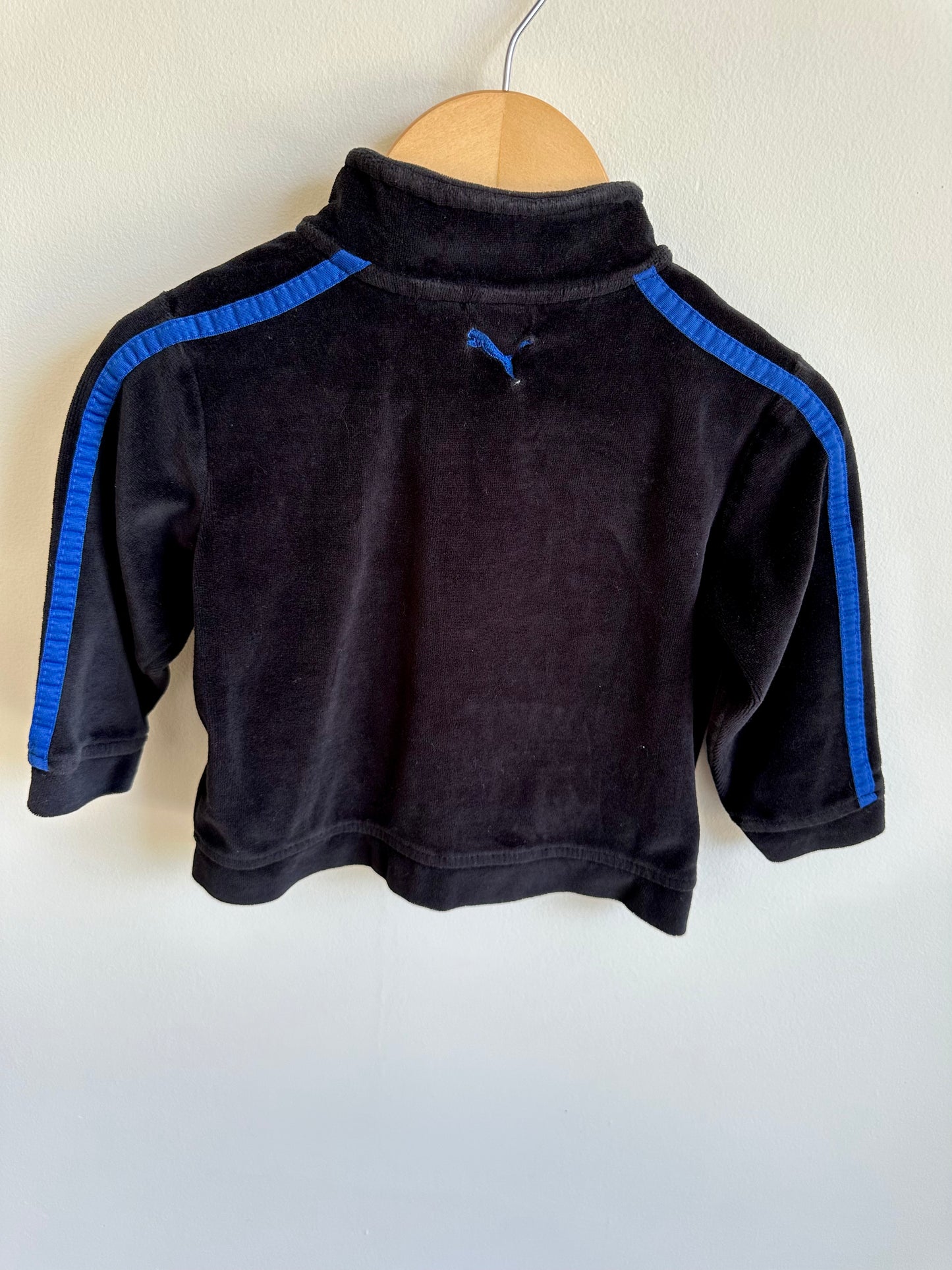 Puma Black Zipper Sweater / 18m