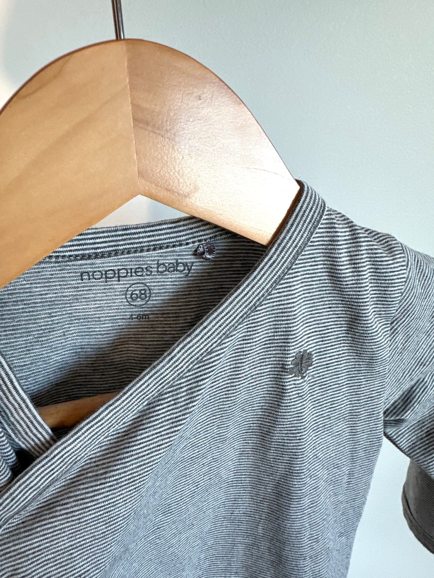 Noppies Striped Side Snap Long Sleeve / 4-6m