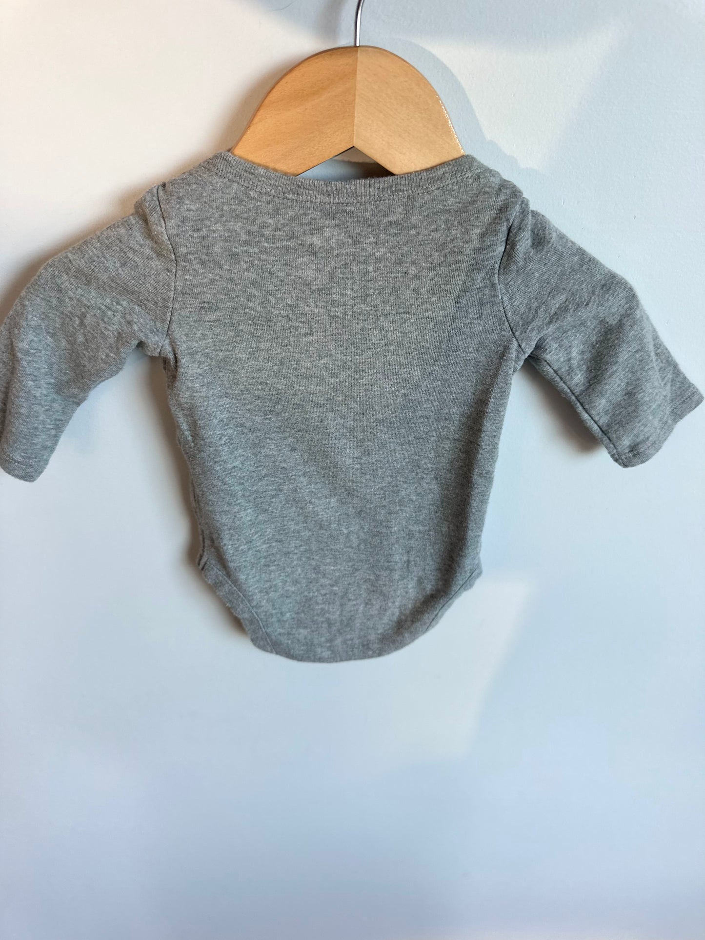 Set of 2 Gap Bodysuits - Grey and Stars / 0-3m
