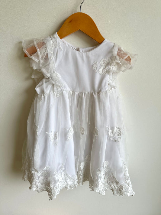 Formal White Lace Dress / 3T