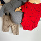 Christmas Tree Truck Bodysuit, Sweater, Pants Set / 0m