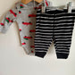 Christmas Tree Truck Bodysuit + Pants Set / 3m