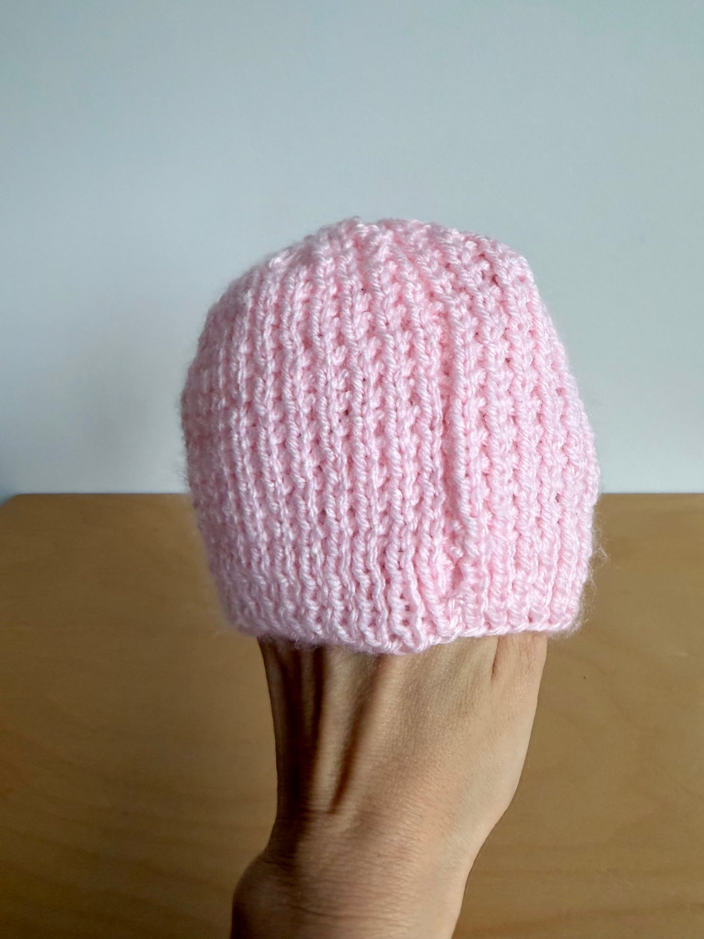 Handmade Pink Flower Jewel Hat / 0-3m?